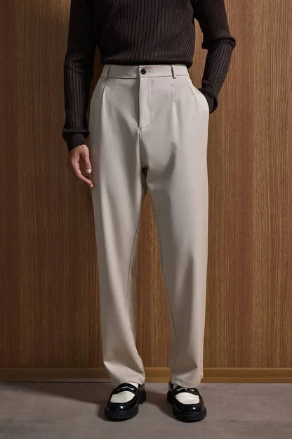 Erkek Baggy Fit Kumaş Pantolon Siyah