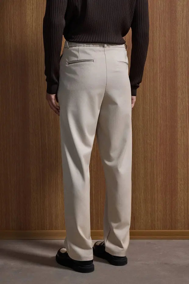 Erkek Baggy Fit Kumaş Pantolon Siyah