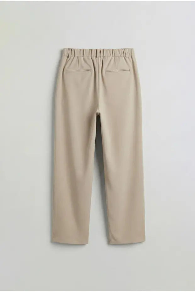 Erkek Baggy Fit Kumaş Pantolon Siyah