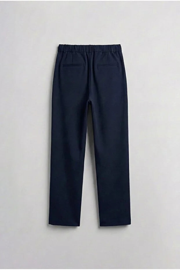 Erkek Baggy Fit Kumaş Pantolon Siyah