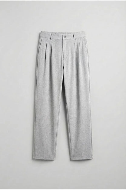 Erkek Baggy Fit Kumaş Pantolon Siyah